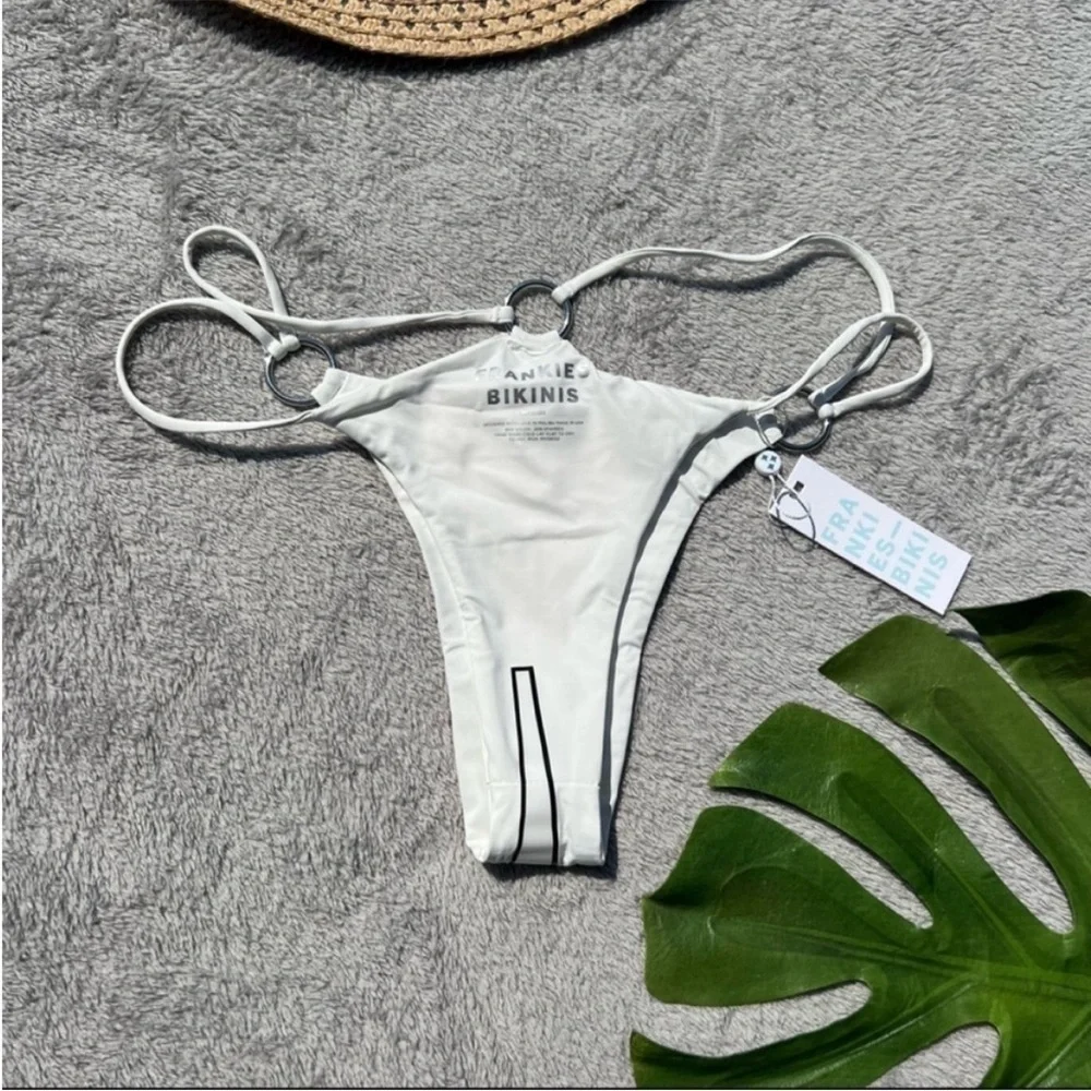 Frankie’s Bikinis Kailyn 90s White Bikini Set